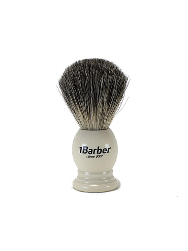 Blaireau 1Barber - Pure Badger Ivoire - 21mm