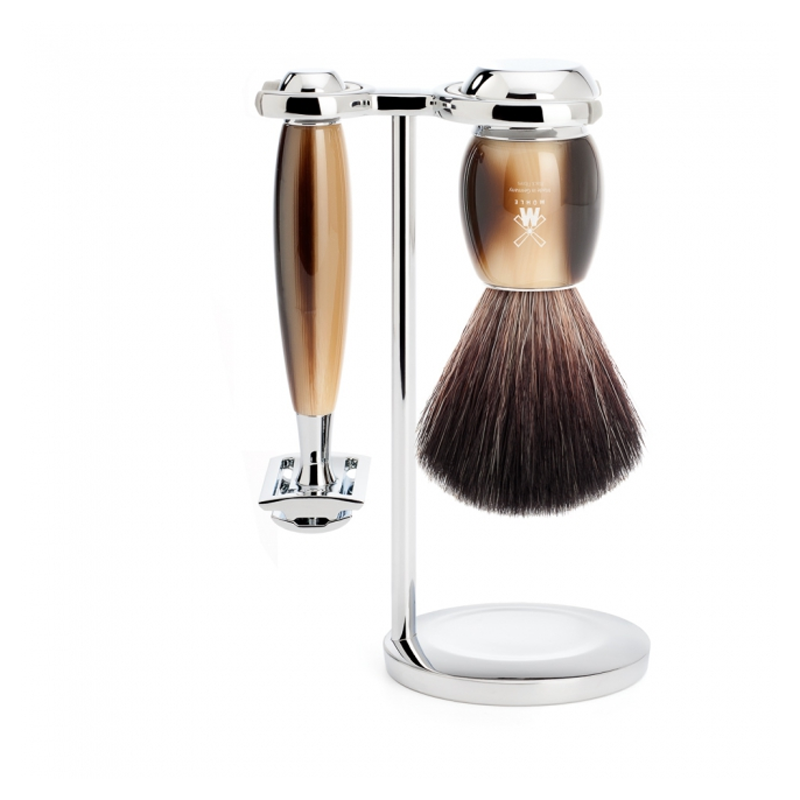Muehle - Vivio - 3 Piece Shaving Set - Imitation Horn