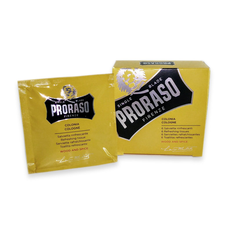Proraso - Refreshing wipes - Wood & Spice