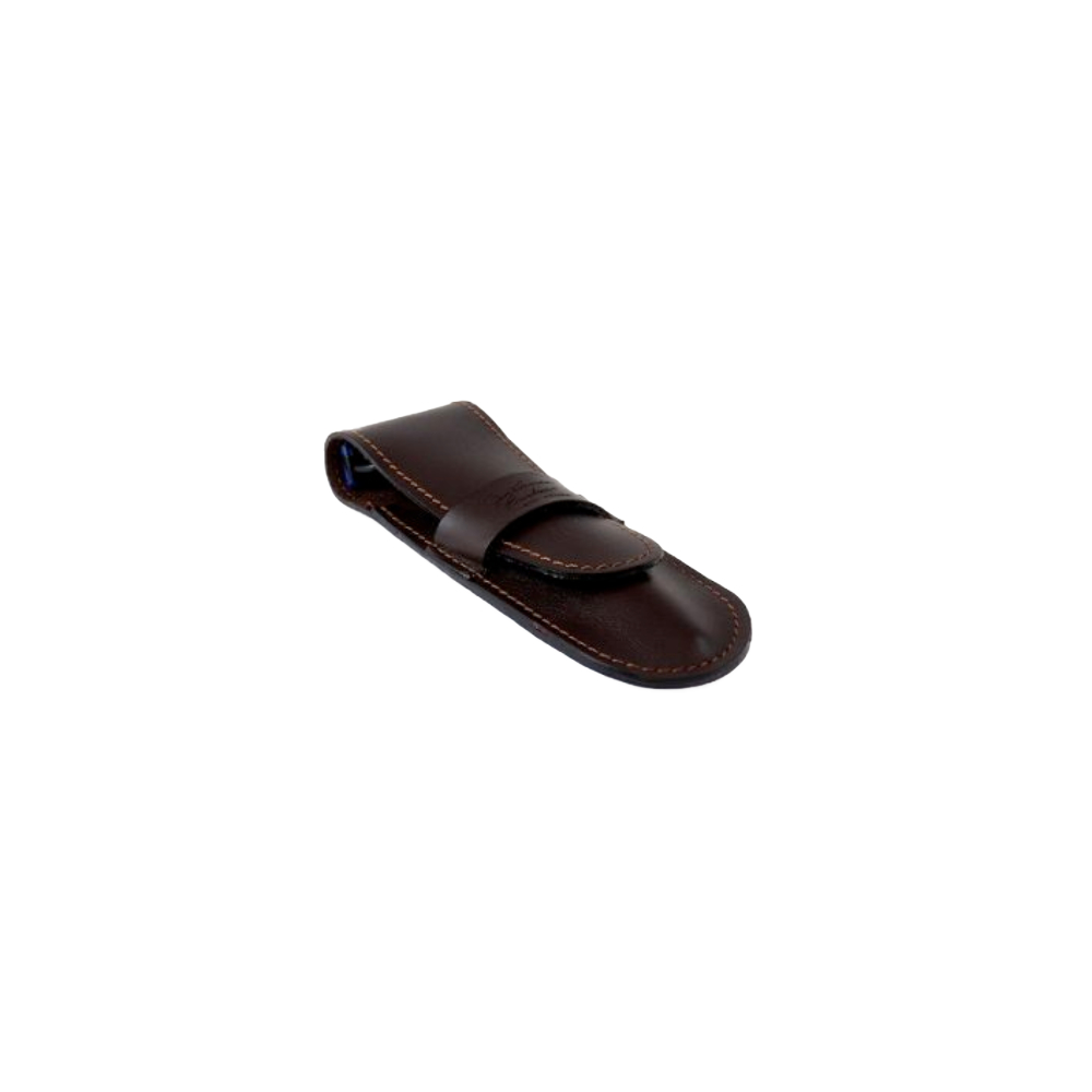 Gentleman - Brown Leather Pouch - Large Model