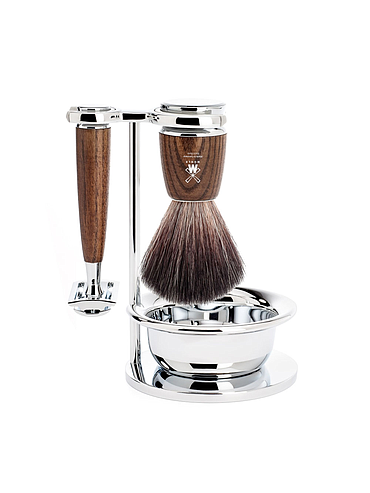Muehle - Rytmo - Set de rasage 3 pièces - Frêne étuvé