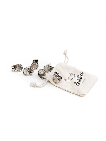 Bertelles - Set of 6 Superior buttons clip