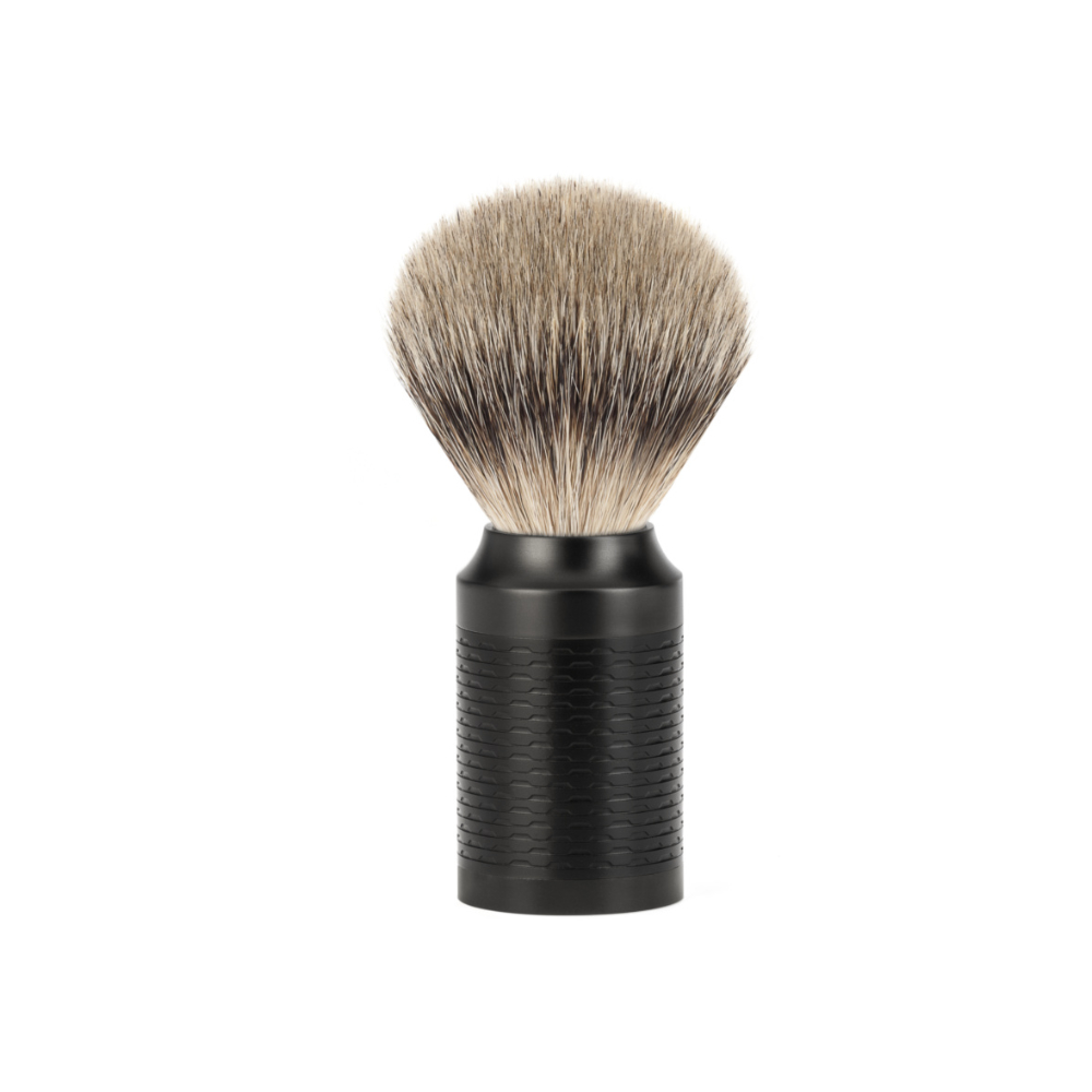 Muehle - Rocca - Blaireau - Silvertip - Inox Noir - 21mm