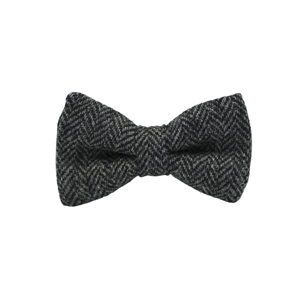 Jaggs - Bow tie Tweed "Dundee" - Chevron gris clair