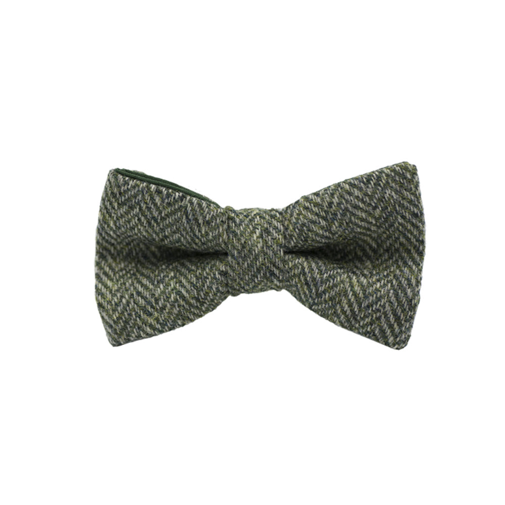 Jaggs - Bow tie Tweed "Dundee" - Chevron vert foncé