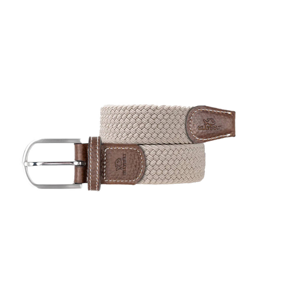 Billybelt - Ceinture tressée élastique - Beige Sable - Taille 1