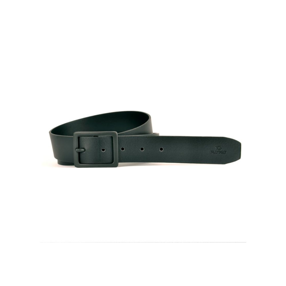 Billybelt - Leather belt - raw effect - Black T 105