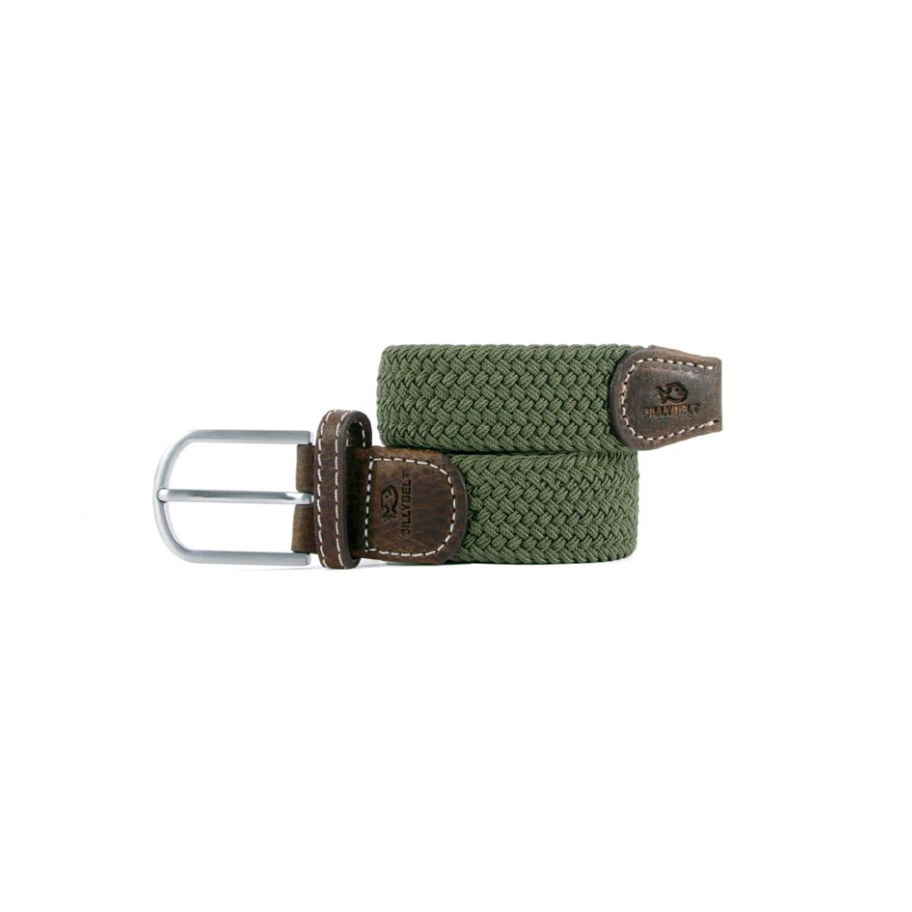 Billybelt - Elastic braided belt - Armed Green - Size 1