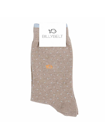 BillyBelt - Chaussettes en coton peigné Square - Taupe