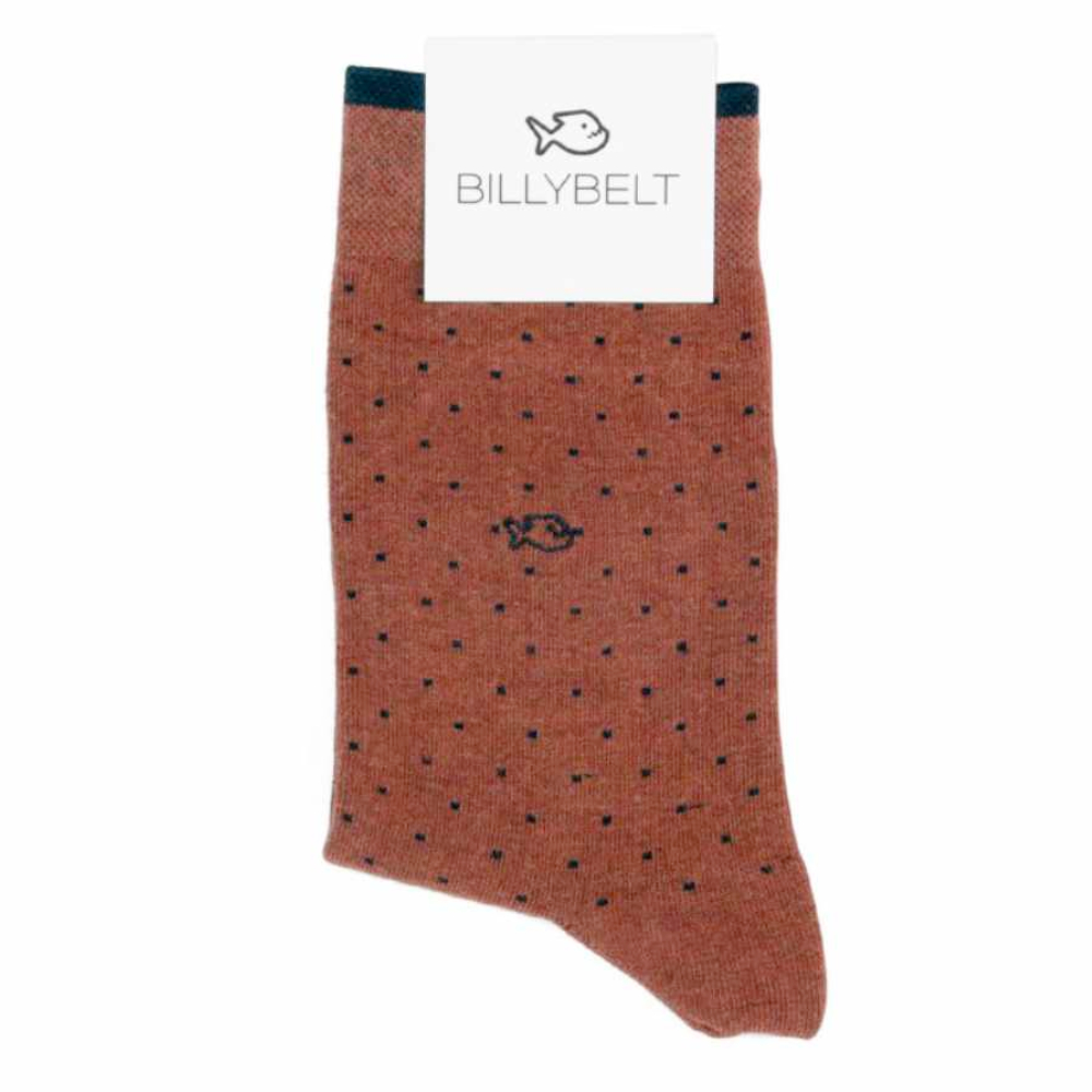 BillyBelt - Chaussettes en coton peigné Square - Muscade