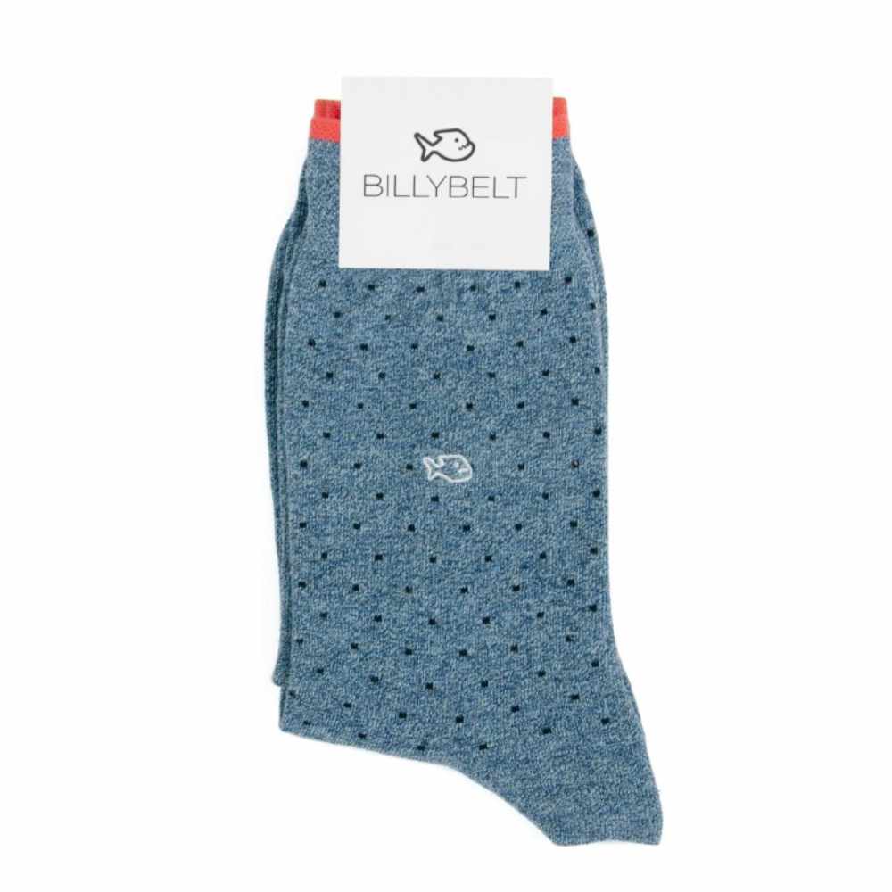 BillyBelt - Combed cotton socks - Blue Jean