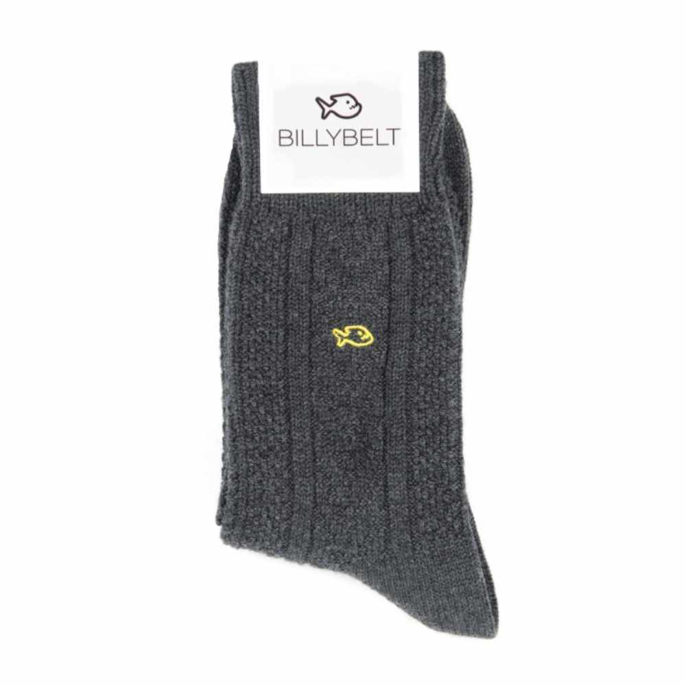 BillyBelt - Chaussettes laine de Mérinos - Charbon