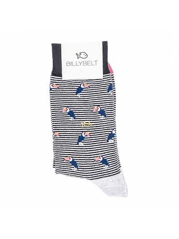 BillyBelt - Chaussettes en coton peigné Animaux - Le Toucan Rose
