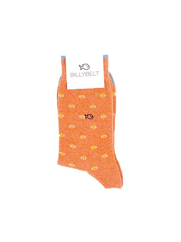 BillyBelt - Chaussettes cotton - Orange Paon