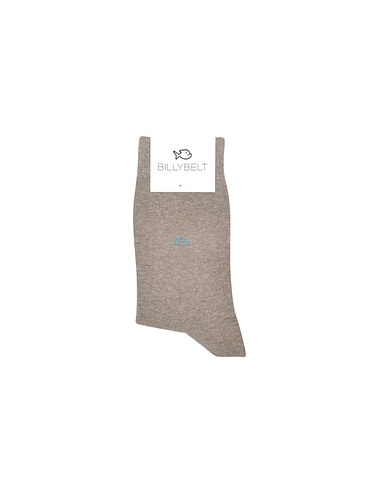 BillyBelt - Chaussettes Coton Unie - Taupe Chiné