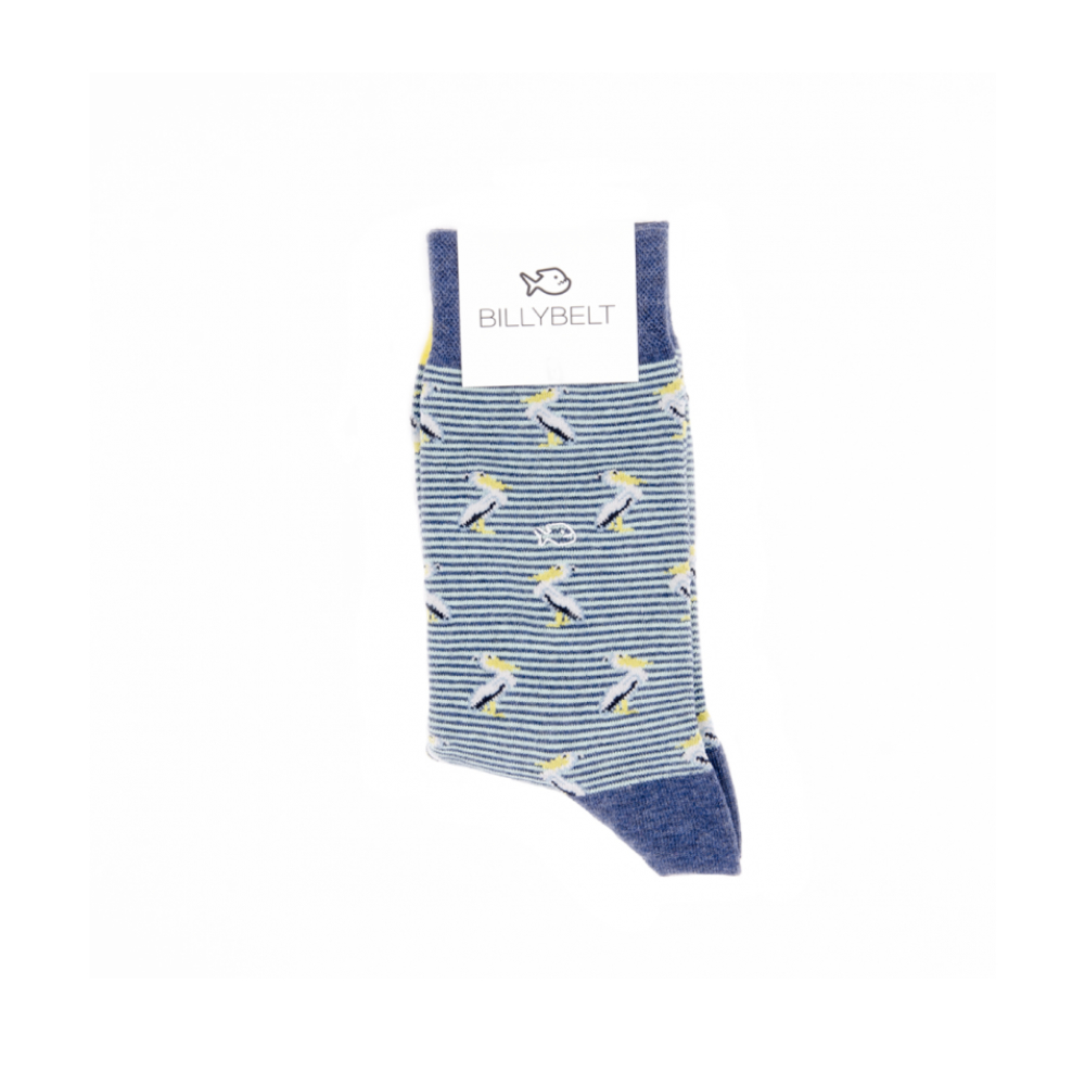 BillyBelt - Combed cotton socks Animals - The Yellow Pelican