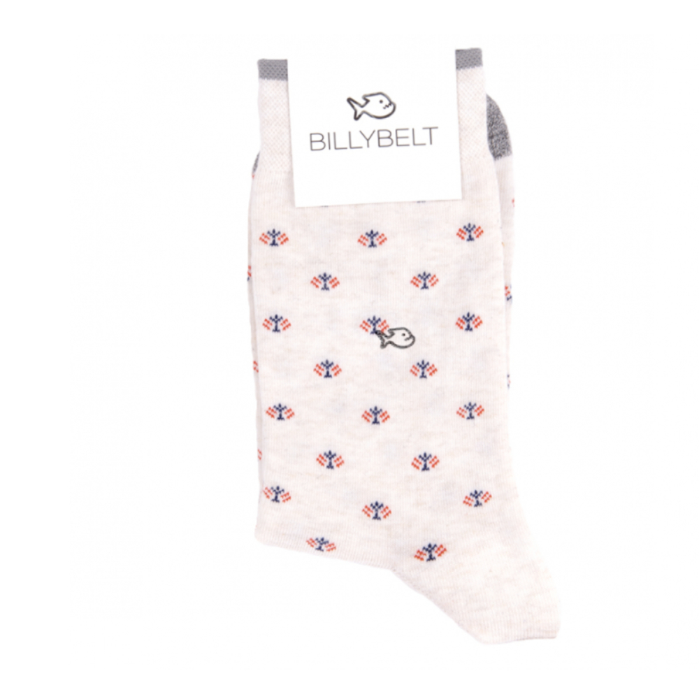 BillyBelt - Plain cotton socks - Peacock Beige