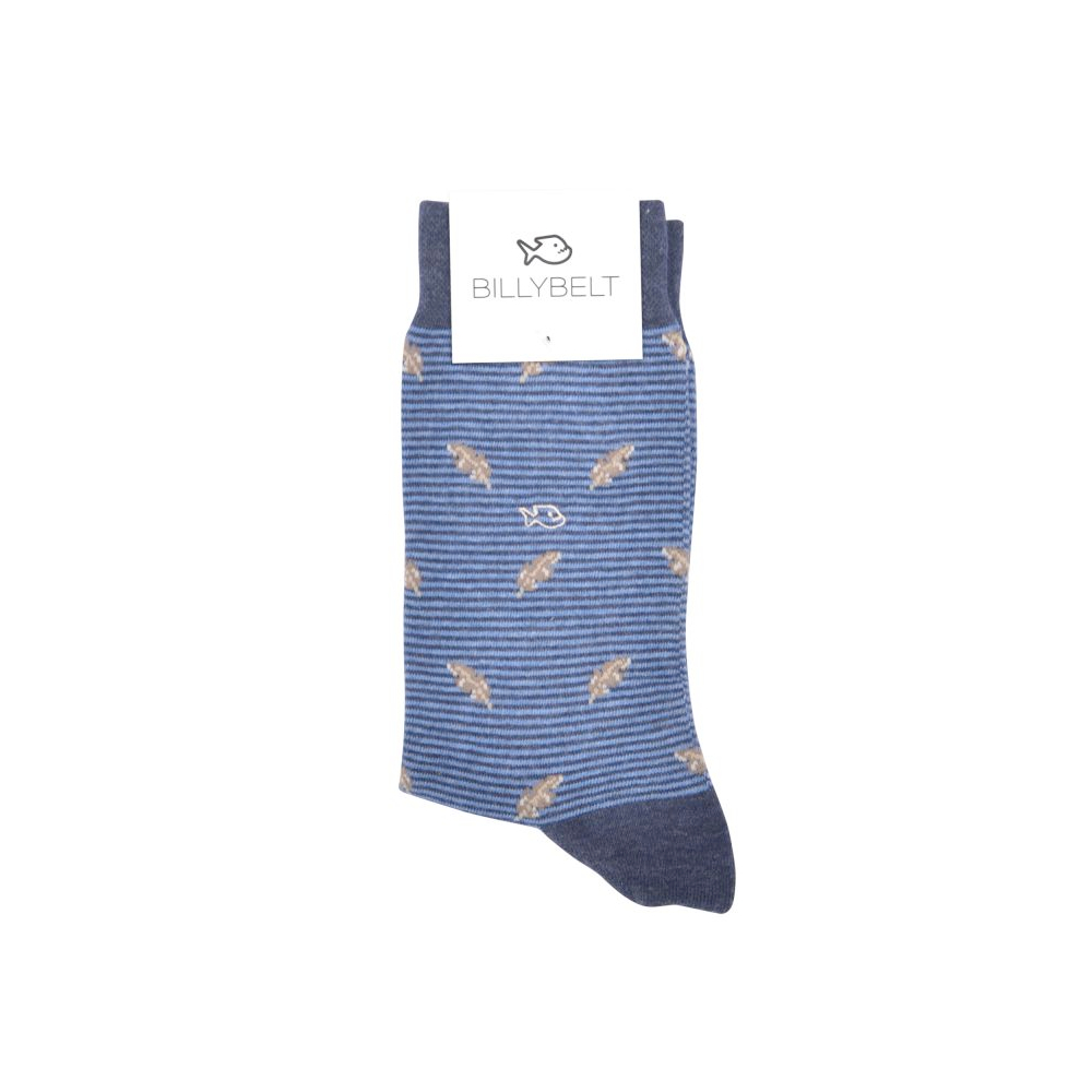 BillyBelt - Chaussettes coton unie - Feuilles grises