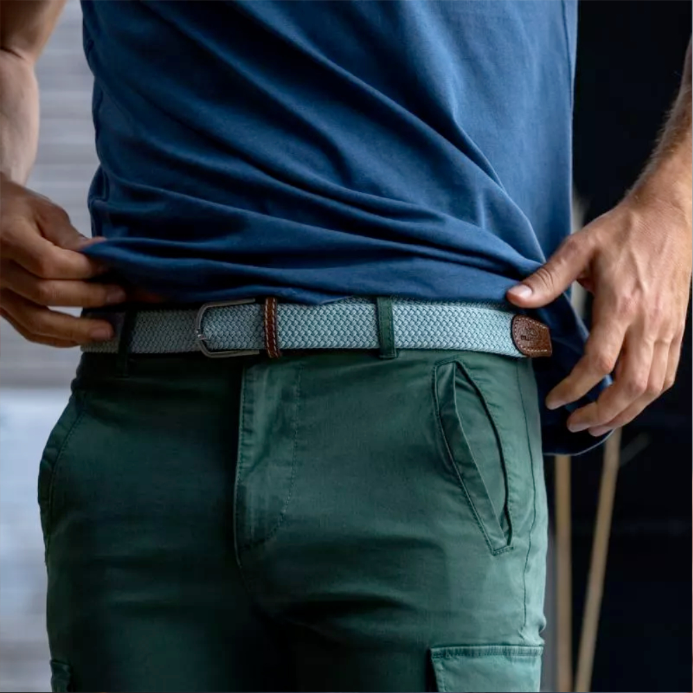 Billybelt - Ceinture tressée élastique - Arctique - Taille 2