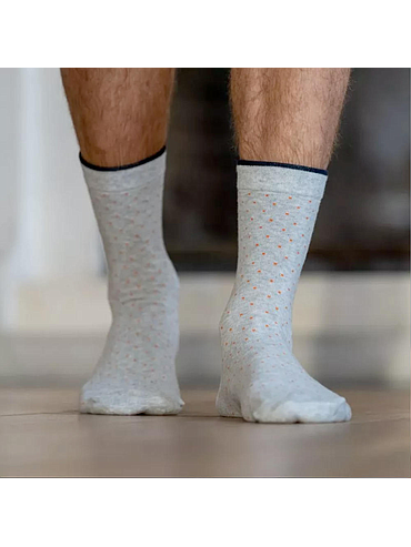 BillyBelt - Chaussettes en coton peigné Square - Granit