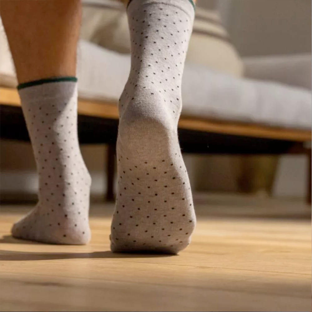 BillyBelt - Combed cotton socks - Acier