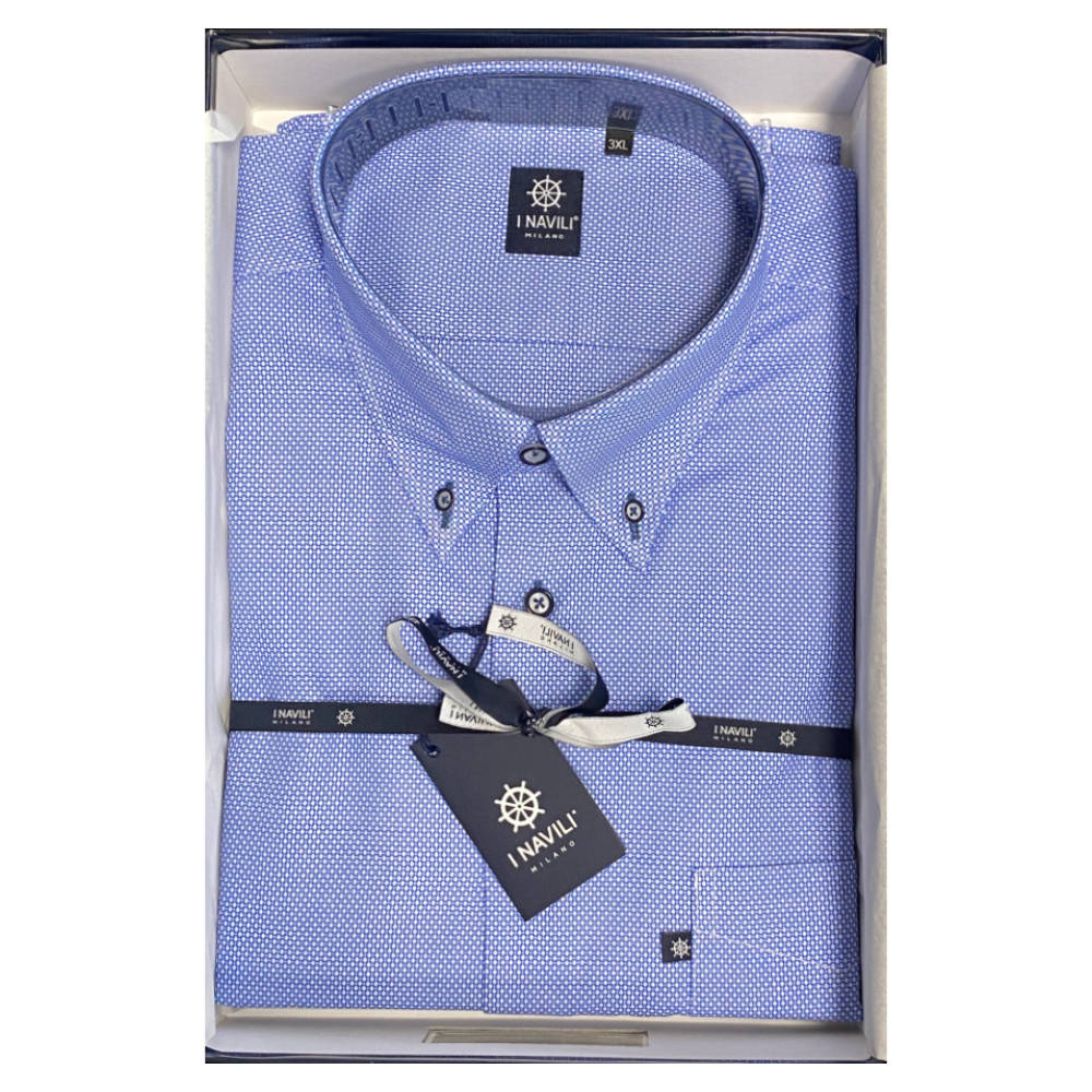 Navili - Medium Blue Lampedusa Shirt - M