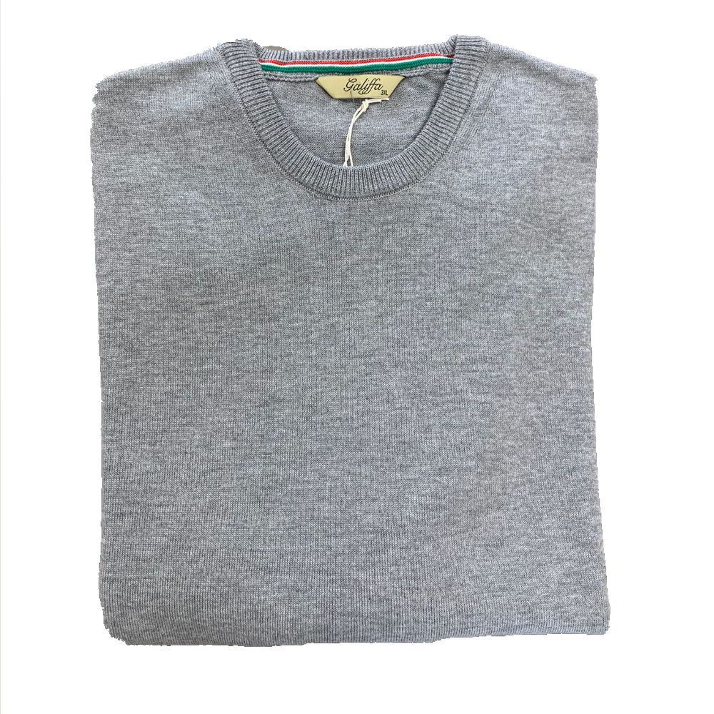 Galiffa - Pull Gris - Col rond - 2XL