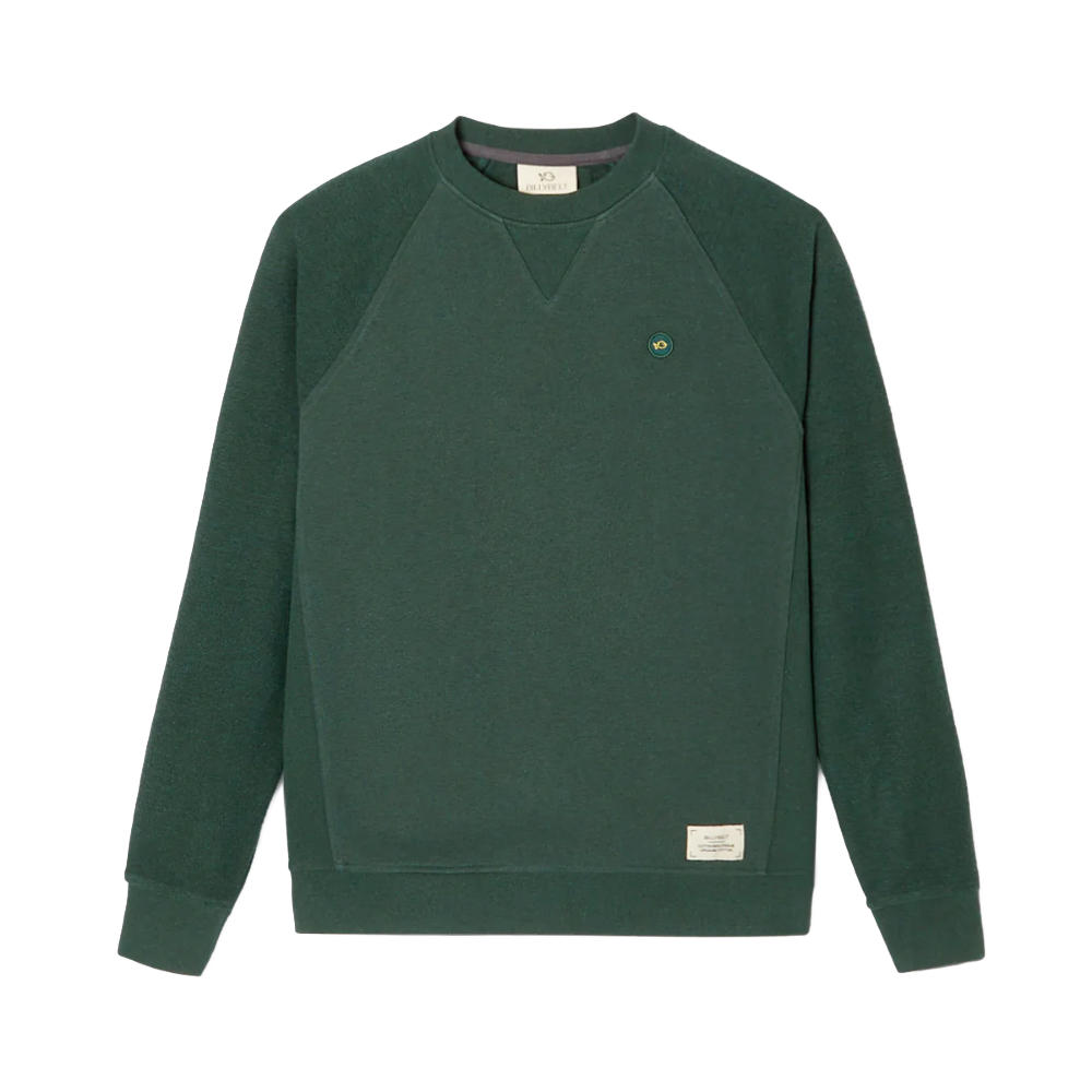 BillyBelt - Organic cotton sweatshirt 400 gr - Mottled green - L