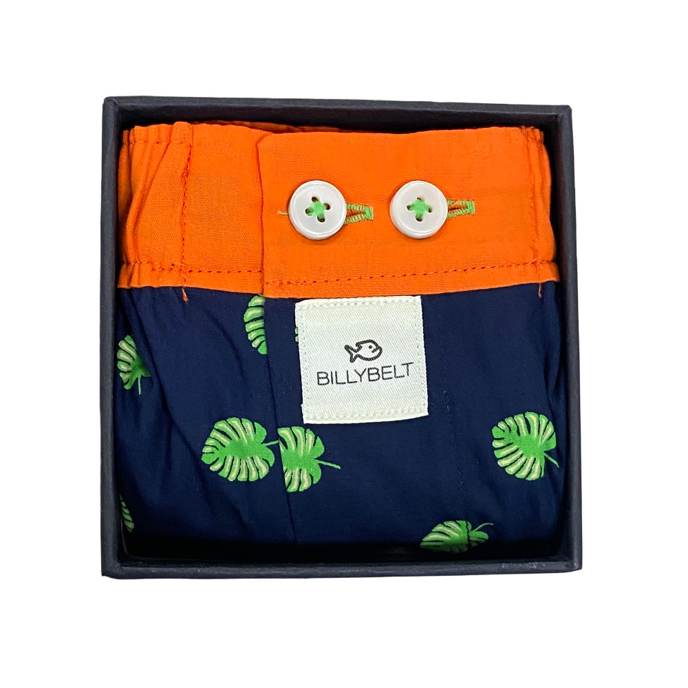 BillyBelt - Caleçon en coton bio - Montsera - Taille M