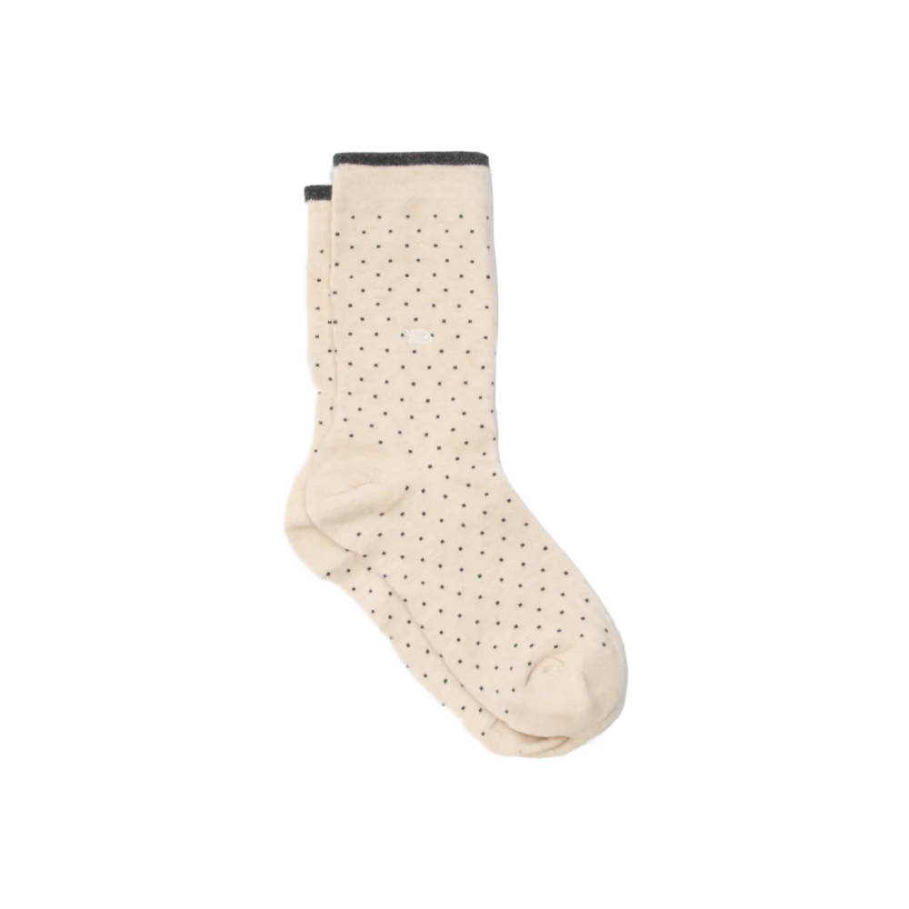 BillyBelt - Chaussettes en coton peigné Square - Ecru
