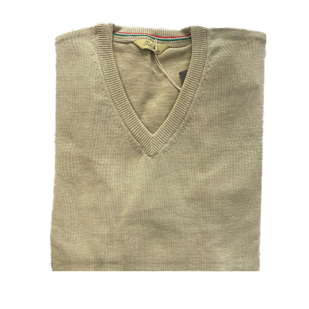 Galiffa - Pull Beige - Col V - M