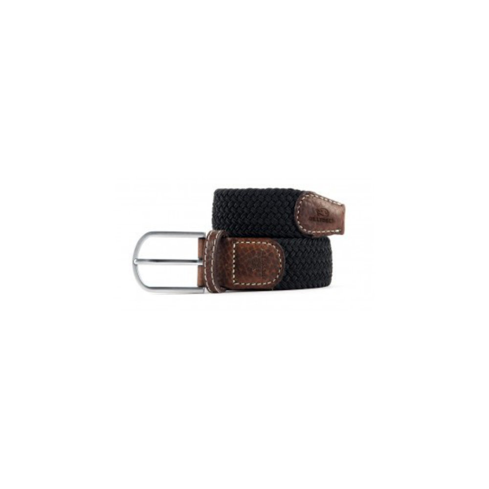Billybelt - Elastic braided belt - Liquorice black - Size 0
