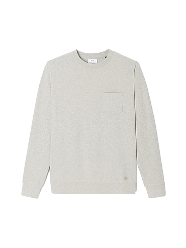 BillyBelt - Organic cotton sweatshirt 400 gr - Gris Chiné - L