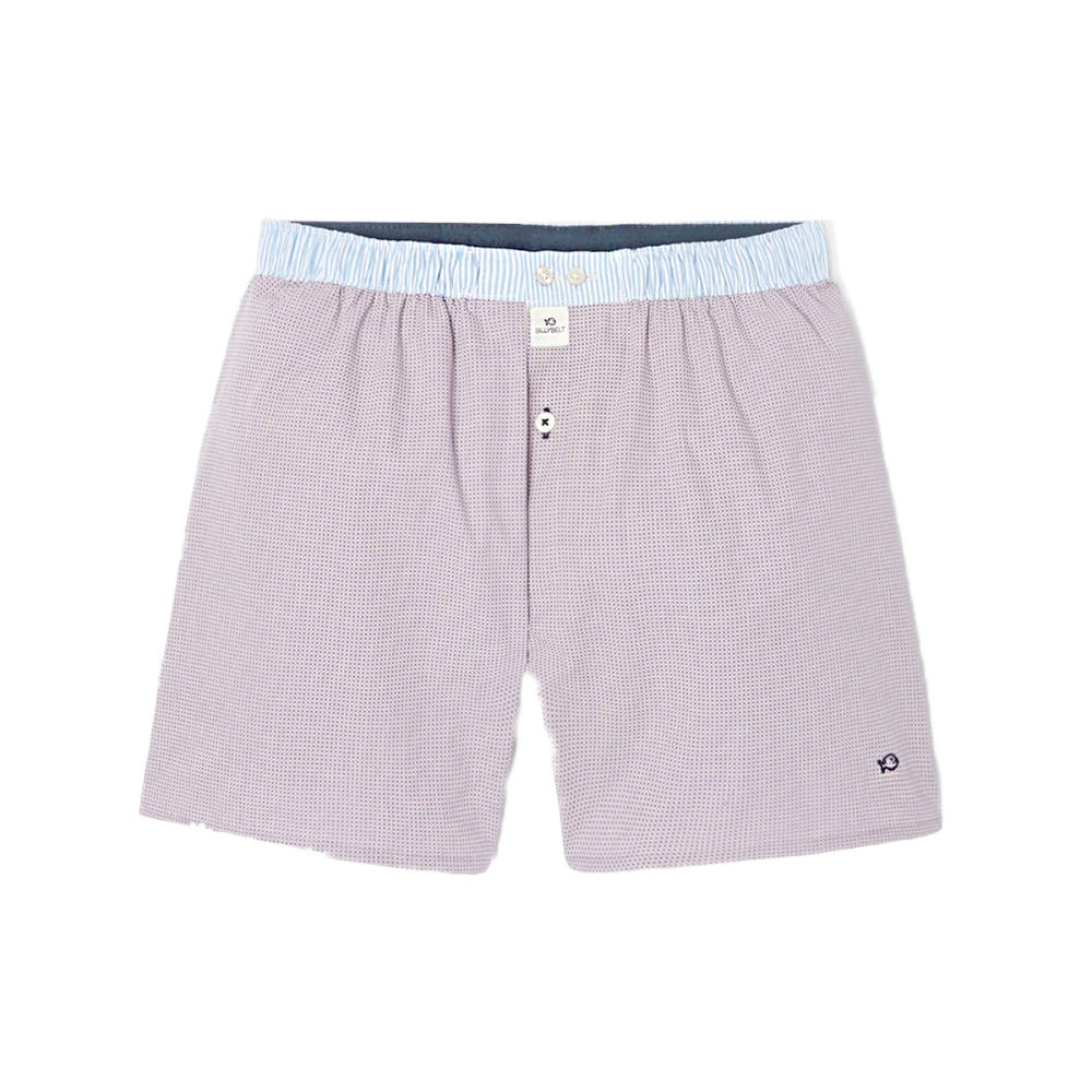 BillyBelt - Organic cotton boxer shorts - Purple Square - Size XL