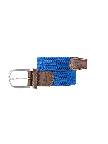 Billybelt - Ceinture tressée élastique - Bleu Grec - Taille 1