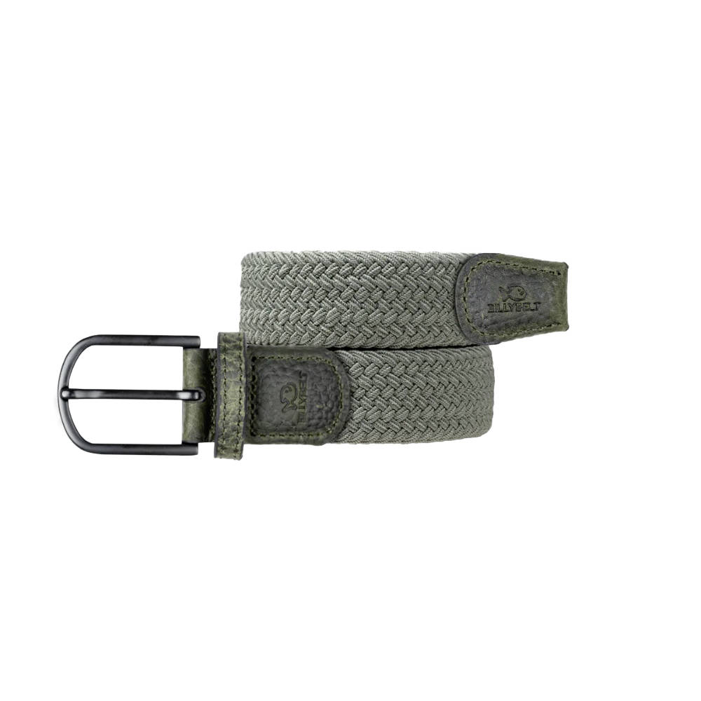 Billybelt - Elastic braided belt - Dark forest - Size 2