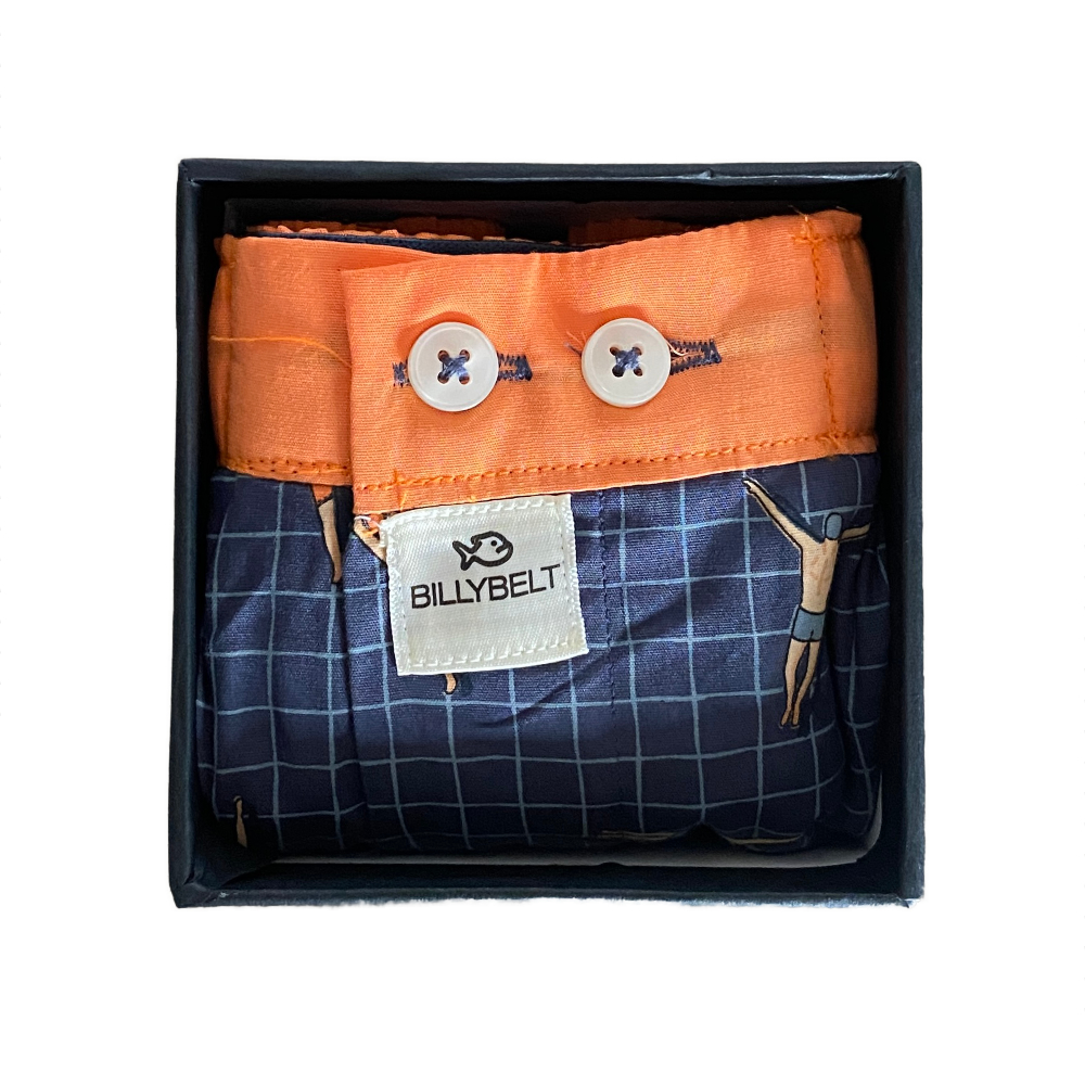 BillyBelt - Caleçon en coton bio - Pool Party - Taille 2XL