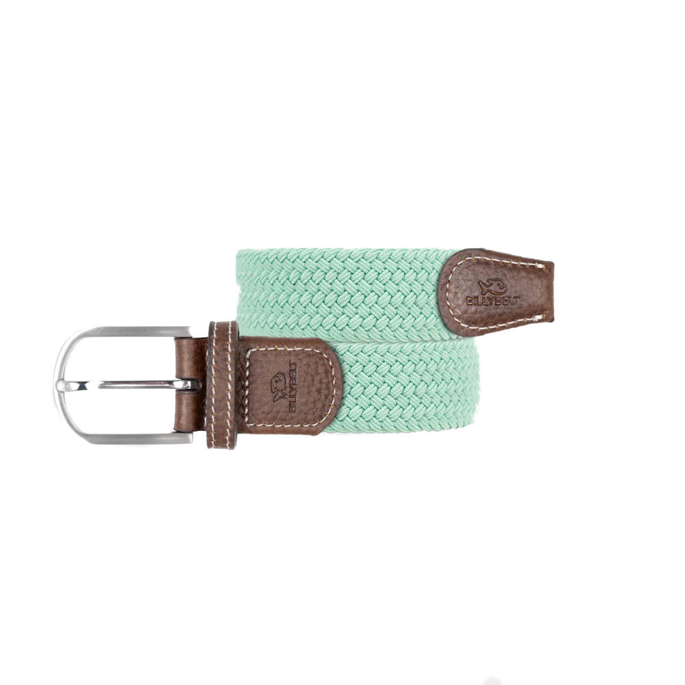 Billybelt - Ceinture tressée élastique - Vert Aqua - Taille 2