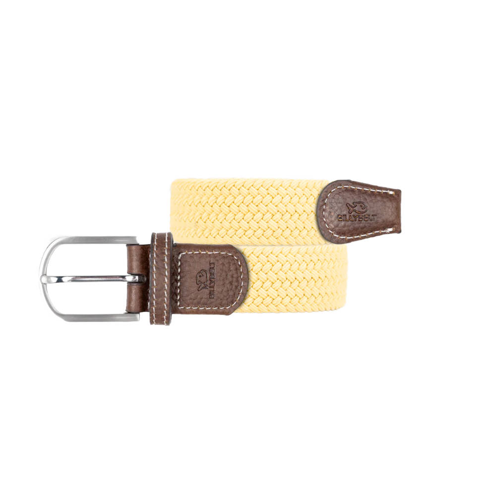 Billybelt - Ceinture tressée élastique - Jaune Topaze - Taille 2
