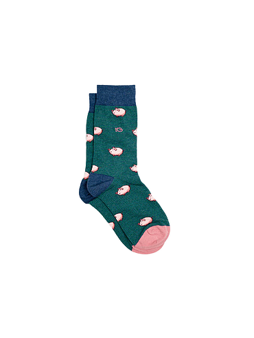 BillyBelt - Chaussettes en coton peigné Animaux - Cochon