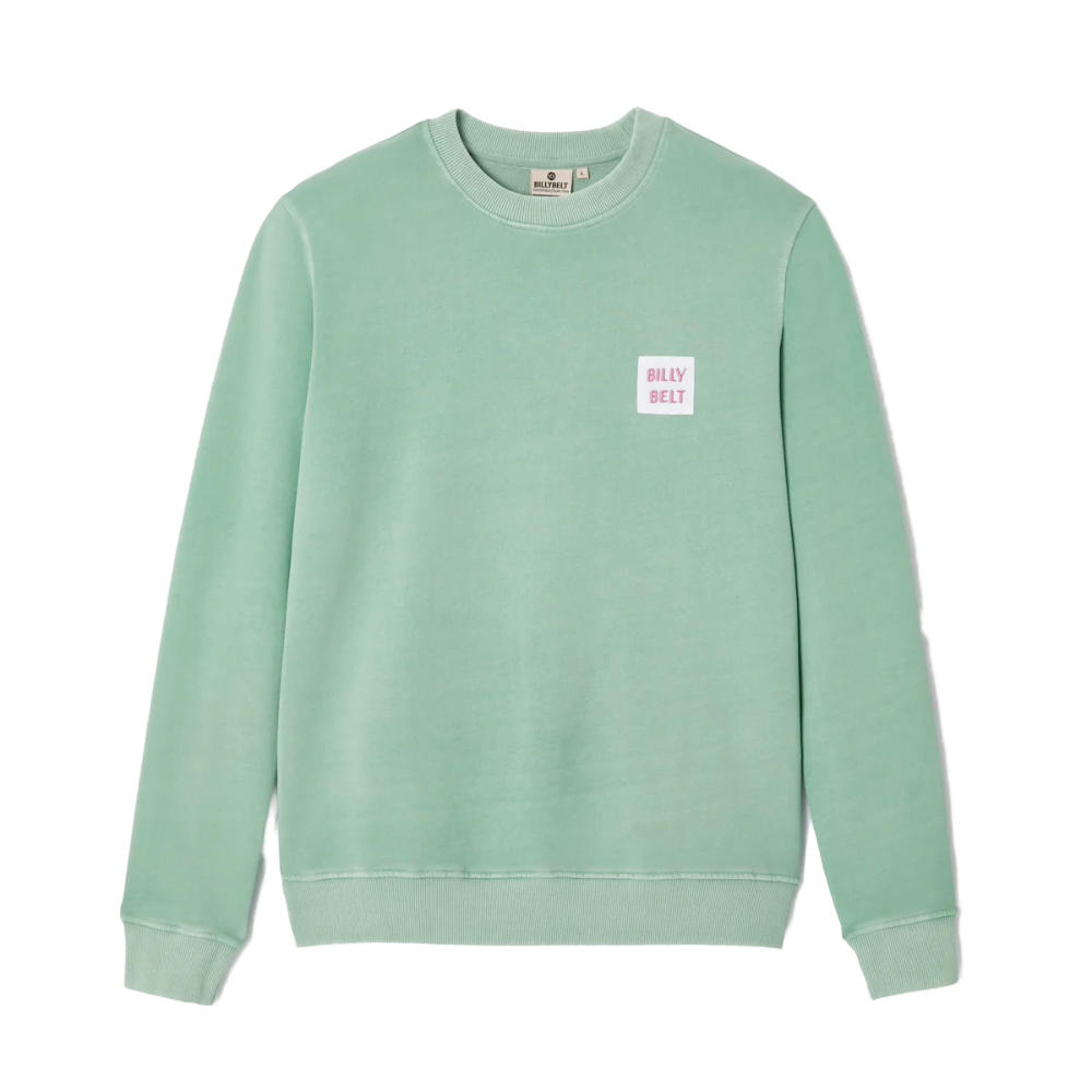 BillyBelt - Sweatshirt en coton biologique 400 gr - Vert d'eau - L