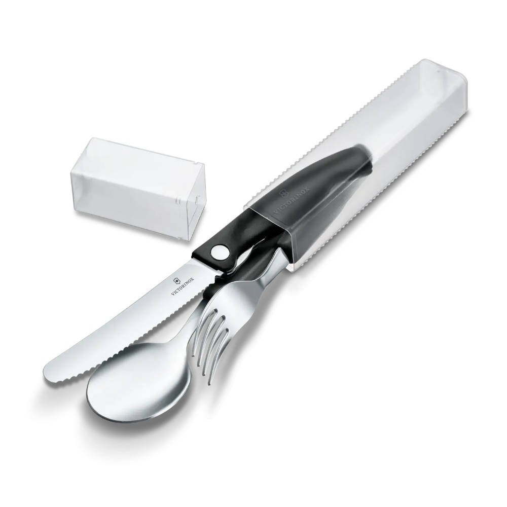 Victorinox - 3-Piece Cutlery Set Black