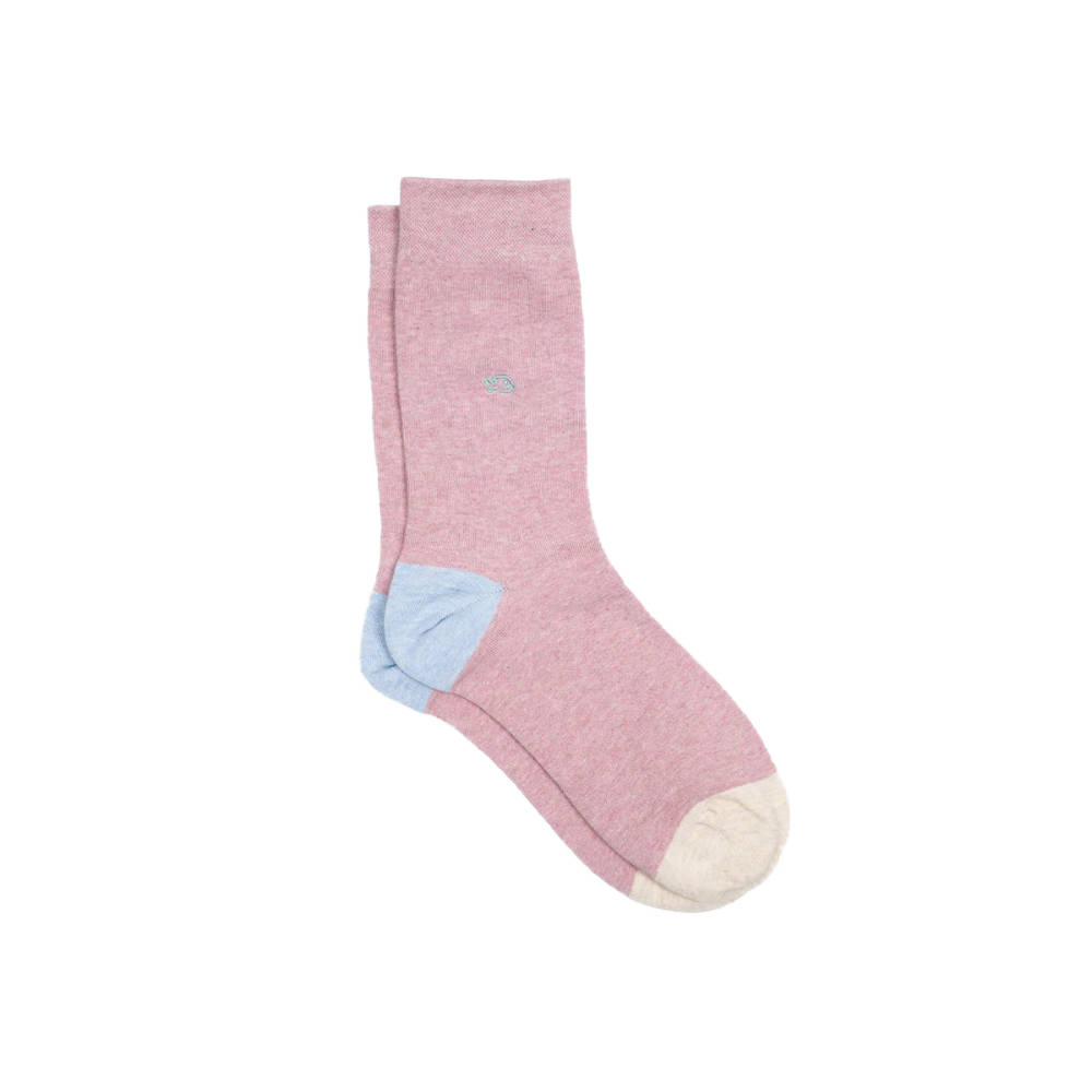 BillyBelt - Chaussettes unies - Rose chiné