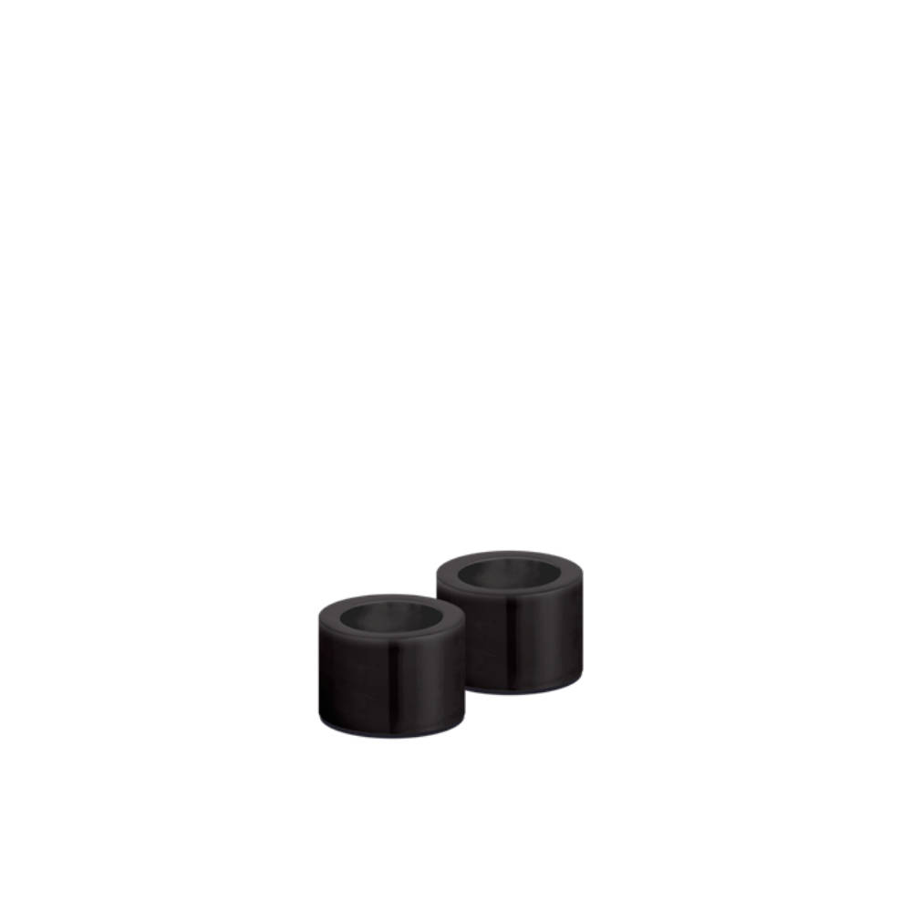 Uyuni - Light Candleholder taper - Matte black (2-pack)