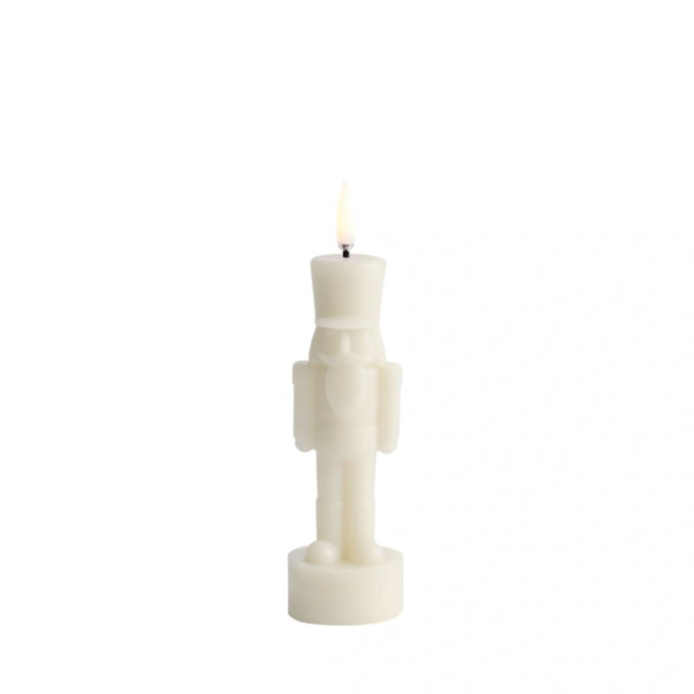 Uyui - LED candle - Nutcracker - Oyster grey